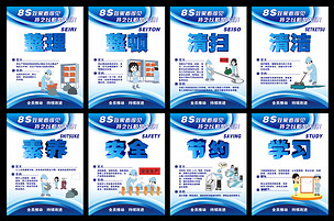 企業8S管理展板下載-編號15986289-企業展板設計